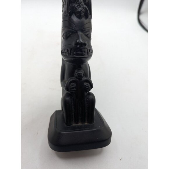 Vtg Native Haida Boma Totem Pole Resin Cast - Picture 6 of 10